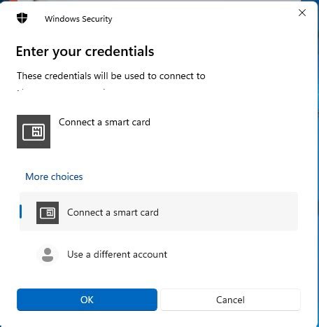 Windows 11 RDP No Smartcard Credentials Shown 